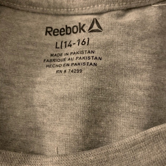 Reebok Boys Grey T-Shirt 14/16 L - Picture 4 of 5